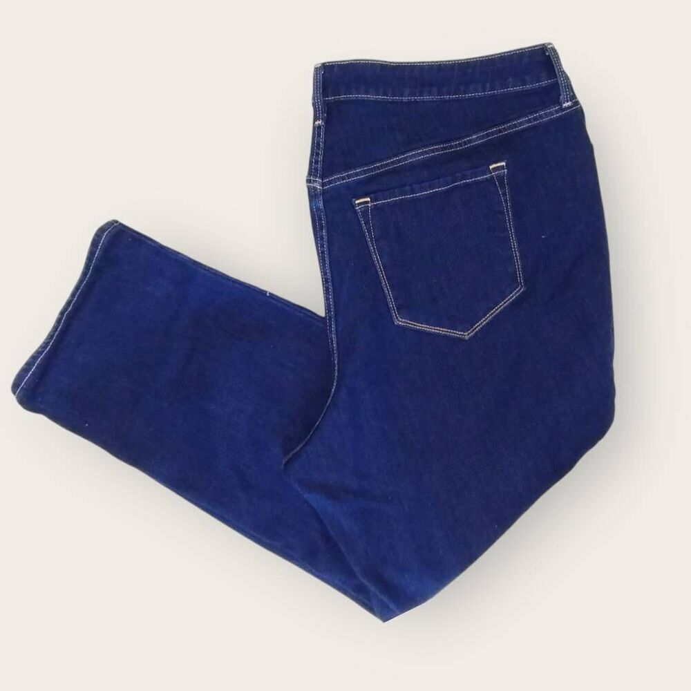 Old Navy Womens Jeans Sz 22 Short High Rise Straight‎ Stretch Streetwear Preppy